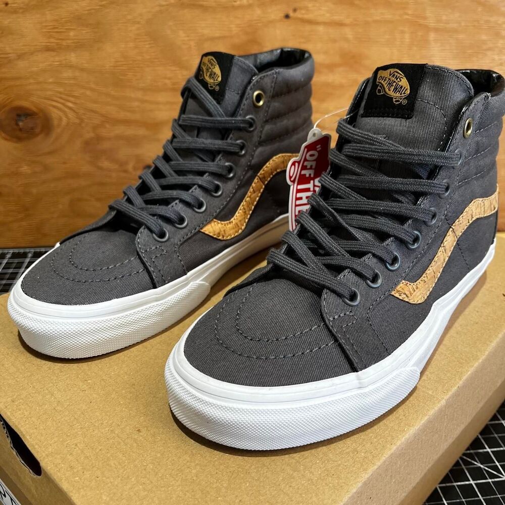 Vans Women's Grey and Black Trainers